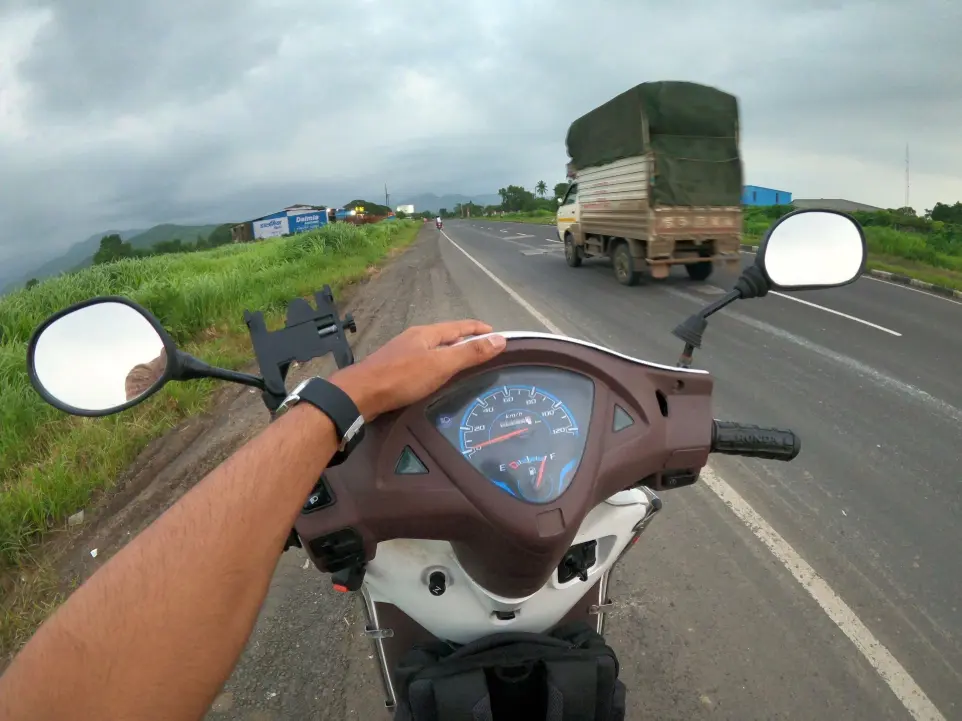 travel with art desiblueprint aleen bharati page, scooty, a scenary, travelling, riding