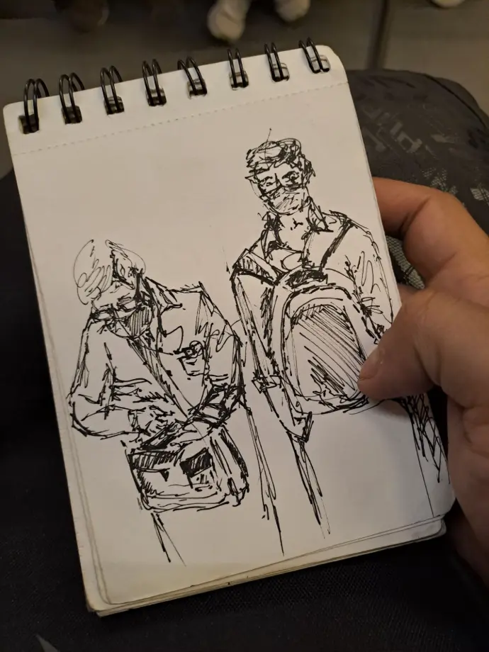 diary, live sketches by aleen bharati